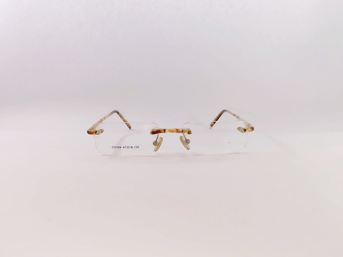 iDom Eyeglasses Rimless Rectangle Specs For Women 230109