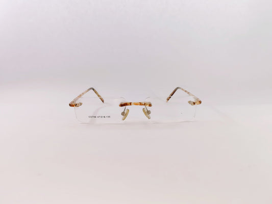 iDom Eyeglasses Rimless Rectangle Specs For Women 230109