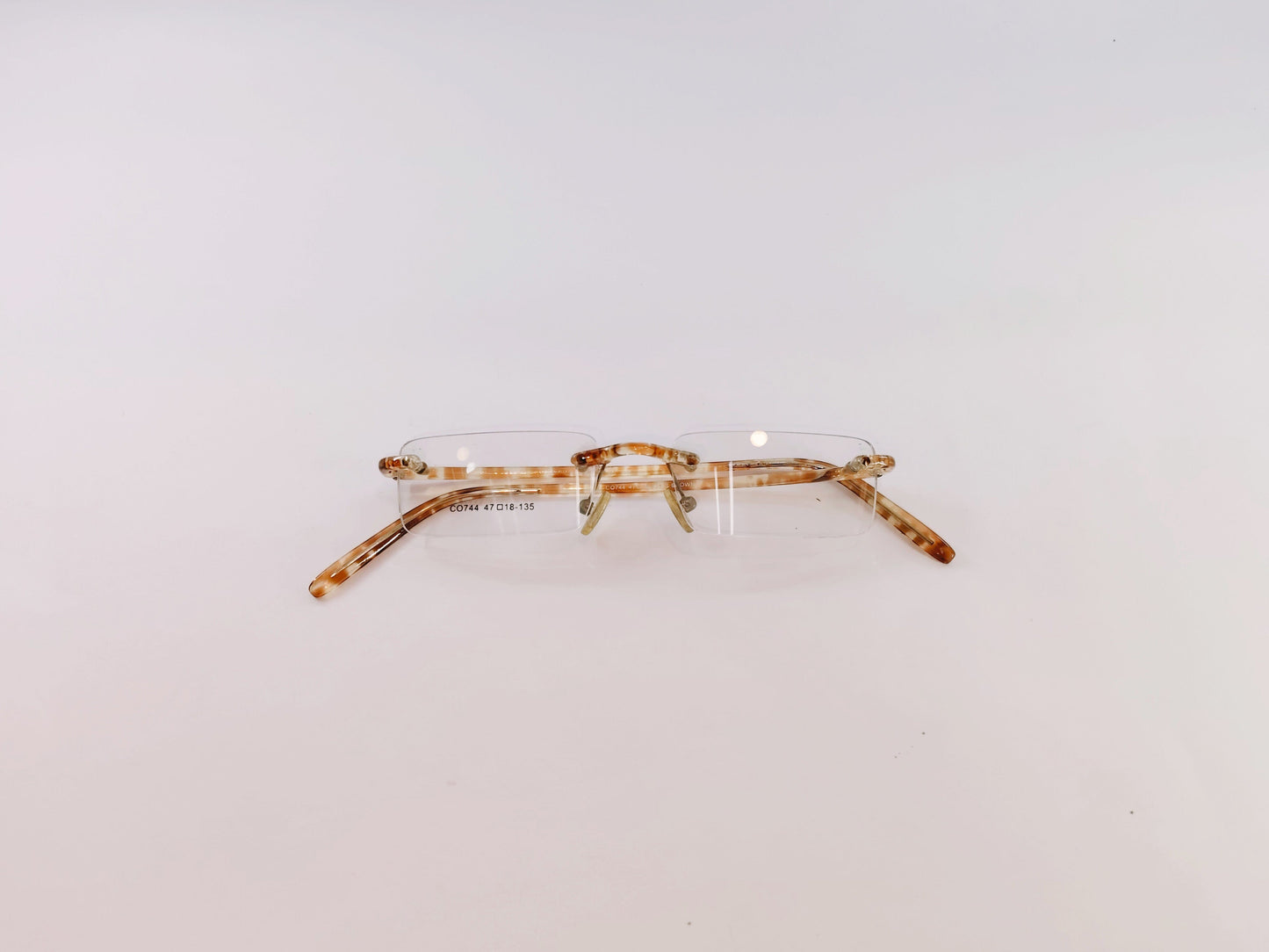 iDom Eyeglasses Rimless Rectangle Specs For Women 230109