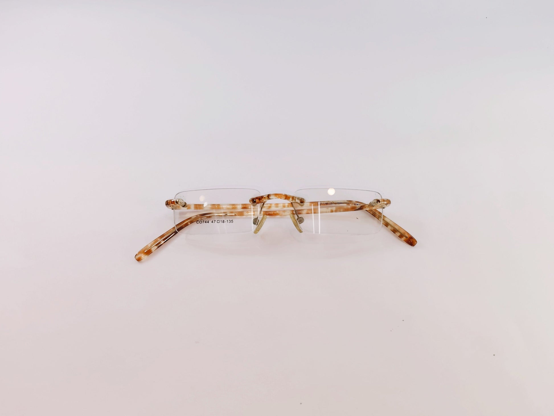 iDom Eyeglasses Rimless Rectangle Specs For Women 230109