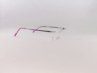 iDom Eyeglasses Rimless Rectangle Specs For Women 365959