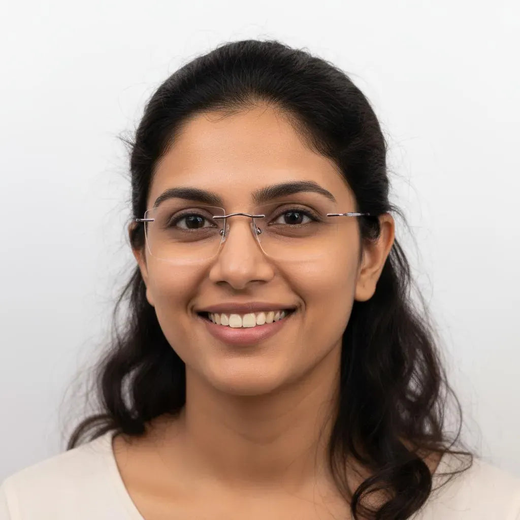 iDom Eyeglasses Rimless Rectangle Specs For Women 365959