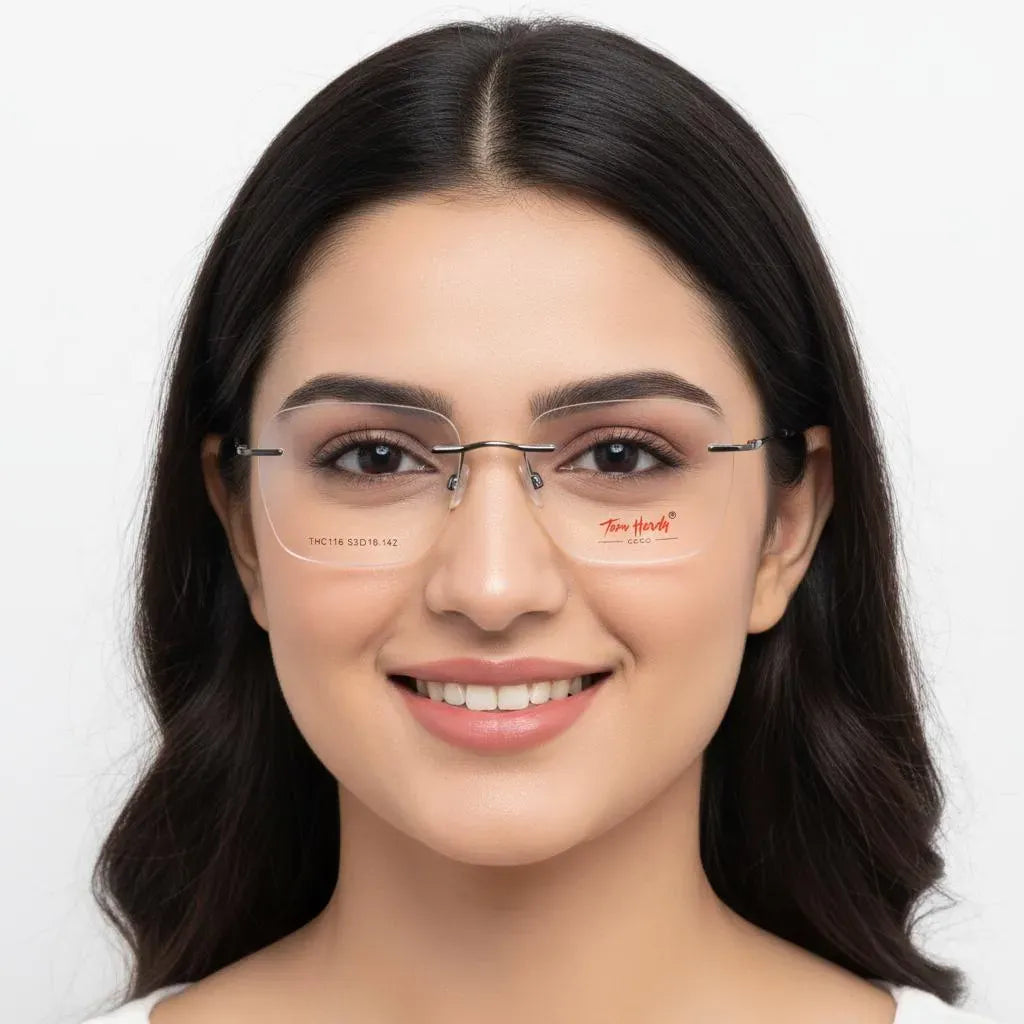 iDom Eyeglasses Rimless Square Shape For Women 720963