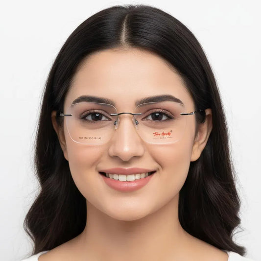 iDom Eyeglasses Rimless Square Shape For Women 720963