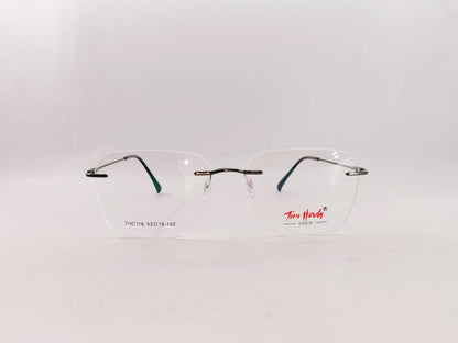 iDom Eyeglasses Rimless Square Shape For Women THC116
