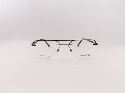 iDom Eyeglasses Rimless Square Specs For Men 115558
