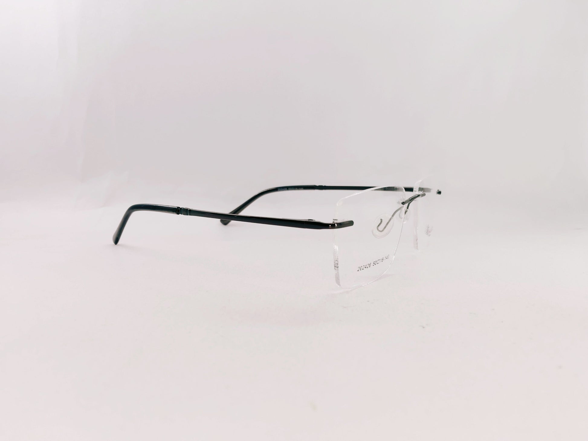 iDom Eyeglasses Rimless Square Specs For Men 121977