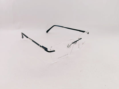 iDom Eyeglasses Rimless Square Specs For Men 285388