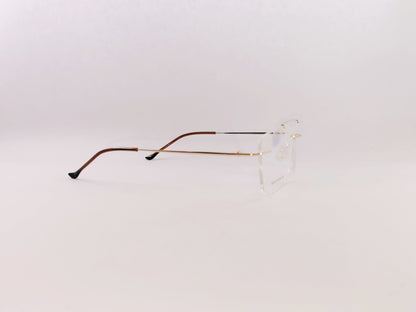 iDom Eyeglasses Rimless Square Specs For Men & Women 230271
