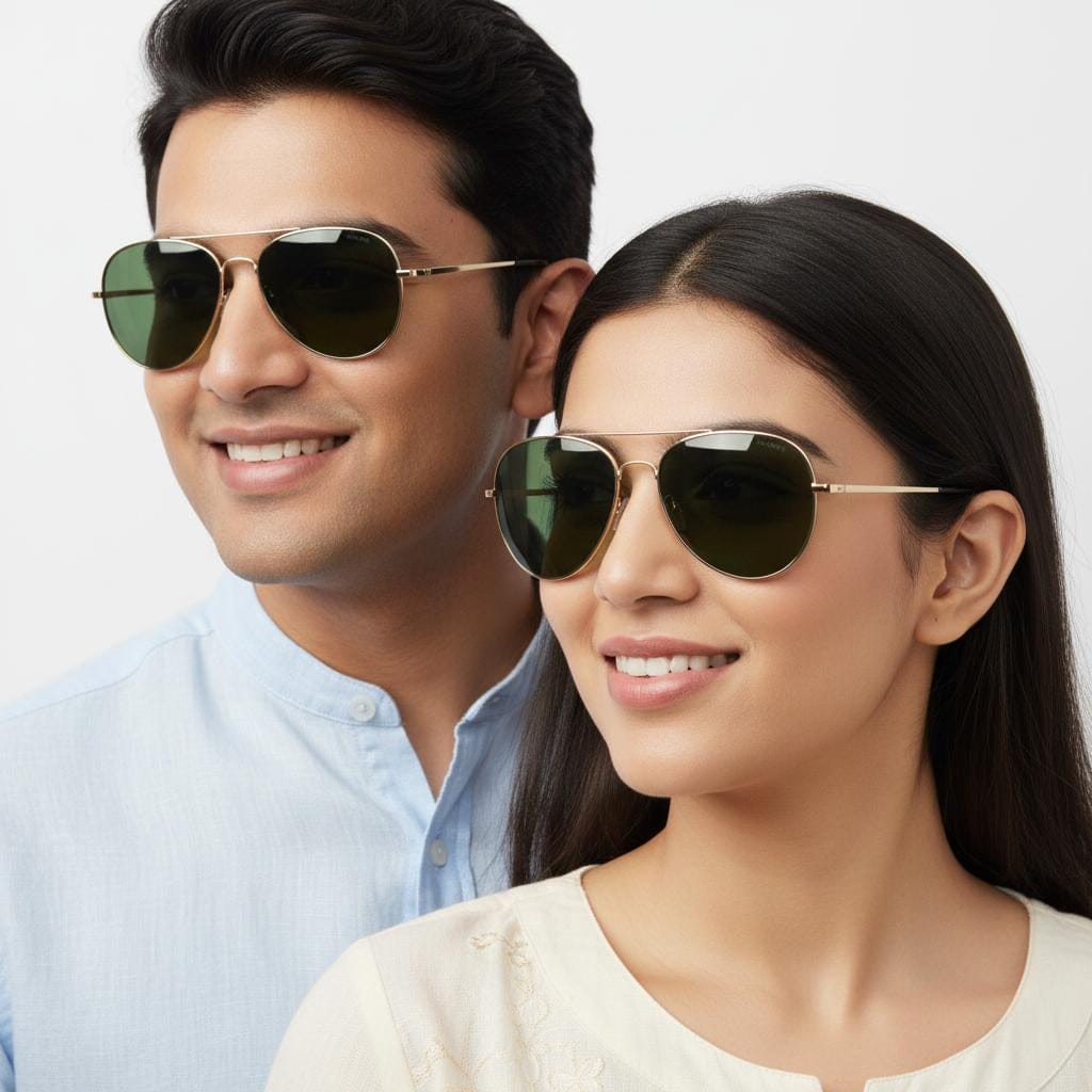 iDom Sunglasses Full Rim Aviator Sunglass For Men & Women 244109