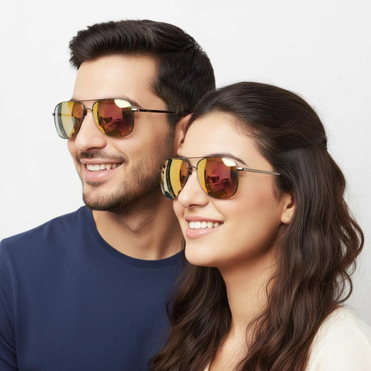 iDom Sunglasses Full Rim Rectangle MIRROR Sunglasses For Men & Women 156157