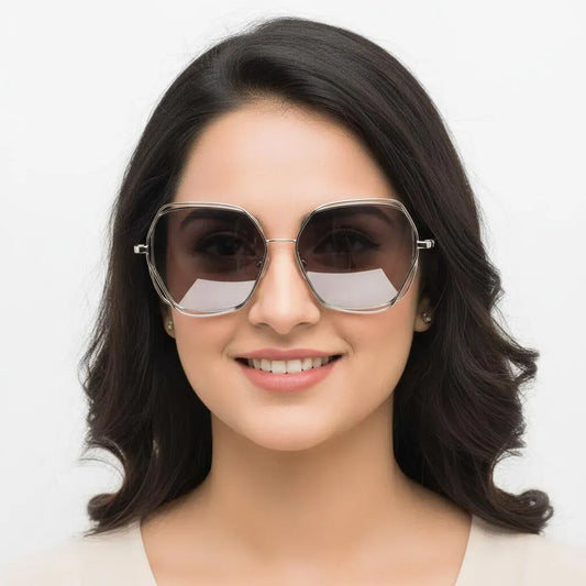 iDom Sunglasses Hexa Mirror Full Rim Sunglasses For Women 322717