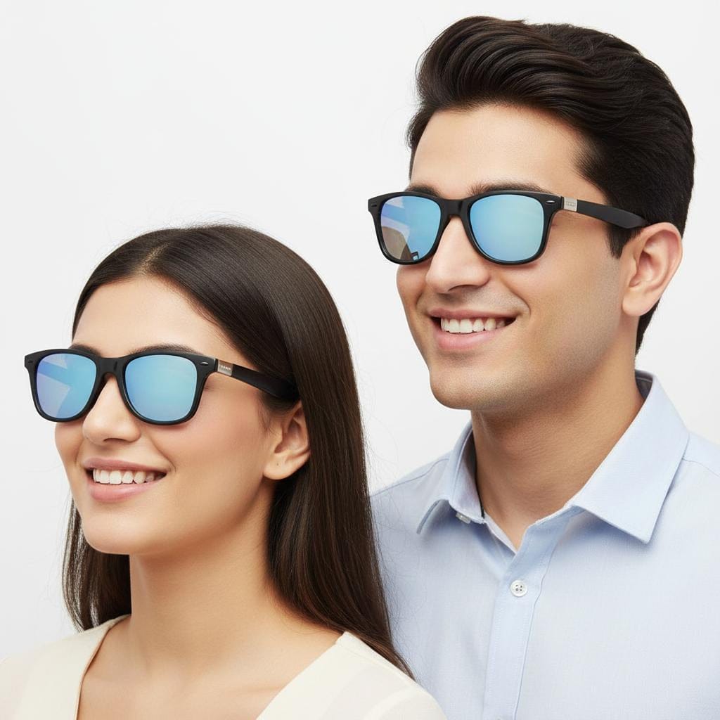 iDom Sunglasses Mirror Full Rim Square Sunglasses For Men & Women 105482