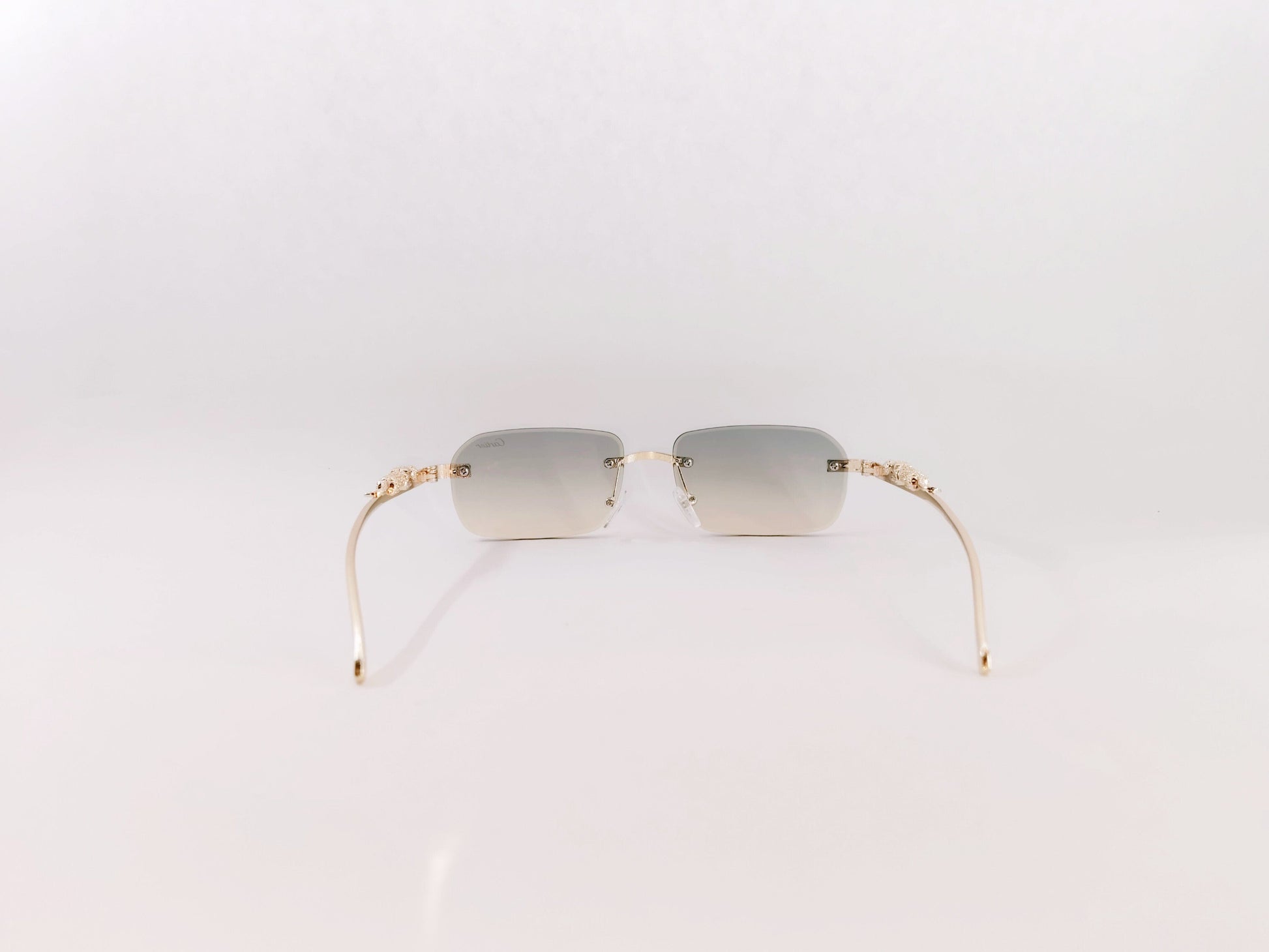 iDom Sunglasses Rimless Sunglasses Rectangle Shape For Men & Women YT1021