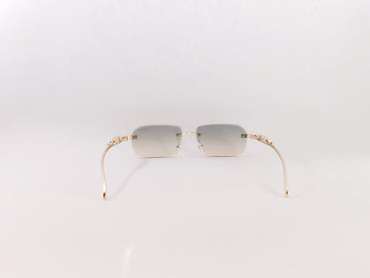 iDom Sunglasses Rimless Sunglasses Rectangle Shape For Men & Women YT1021