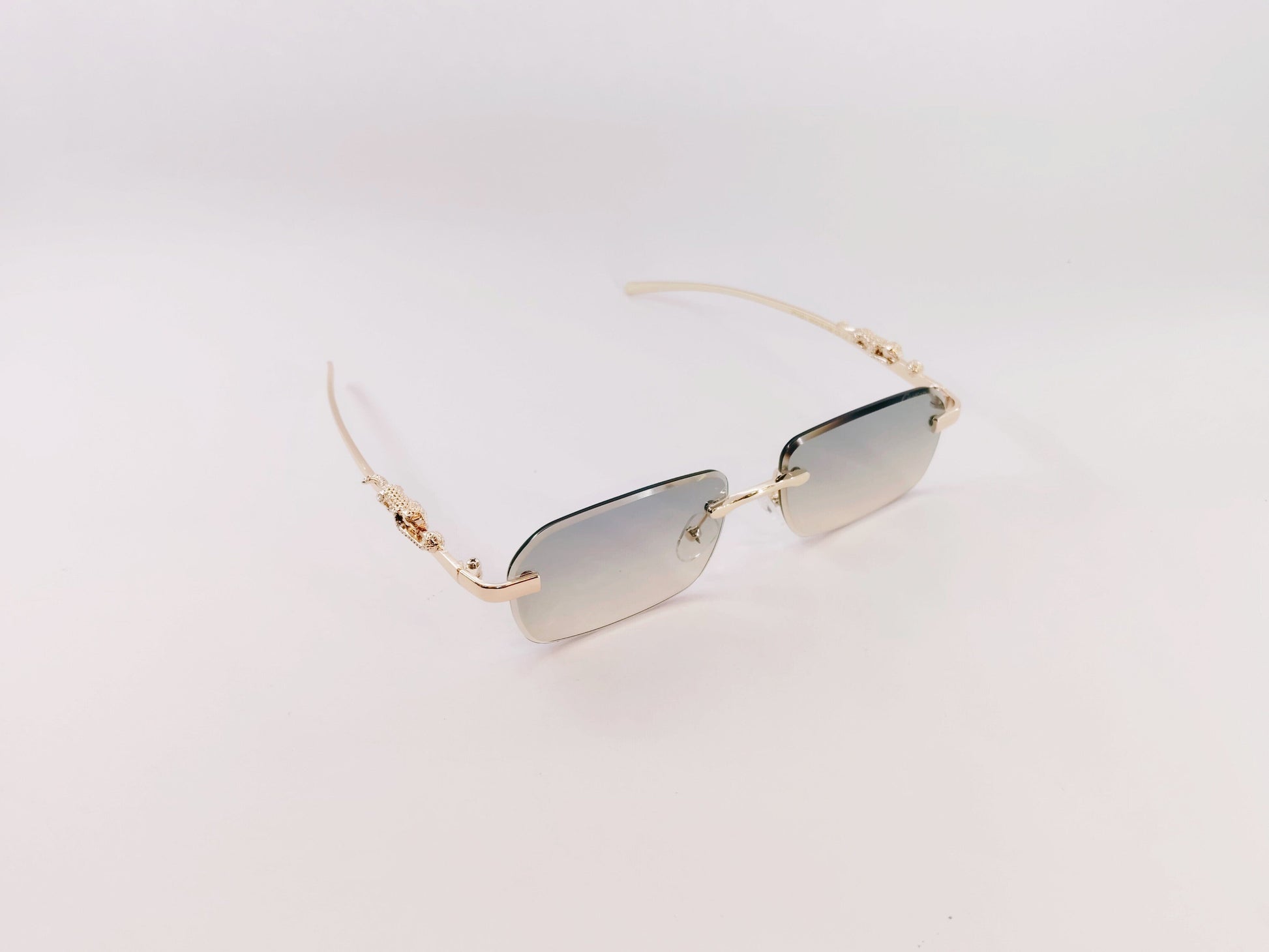 iDom Sunglasses Rimless Sunglasses Rectangle Shape For Men & Women YT1021