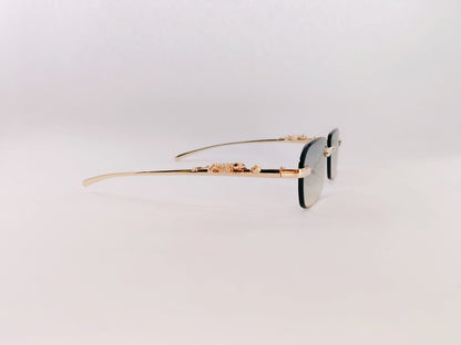 iDom Sunglasses Rimless Sunglasses Rectangle Shape For Men & Women YT1021