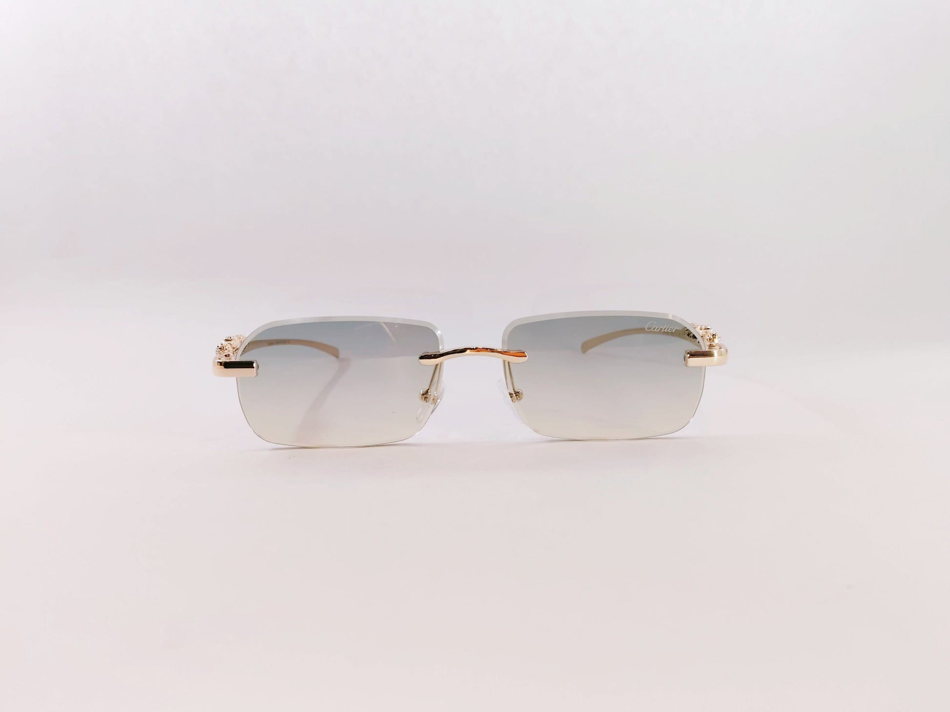 iDom Sunglasses Rimless Sunglasses Rectangle Shape For Men & Women YT1021