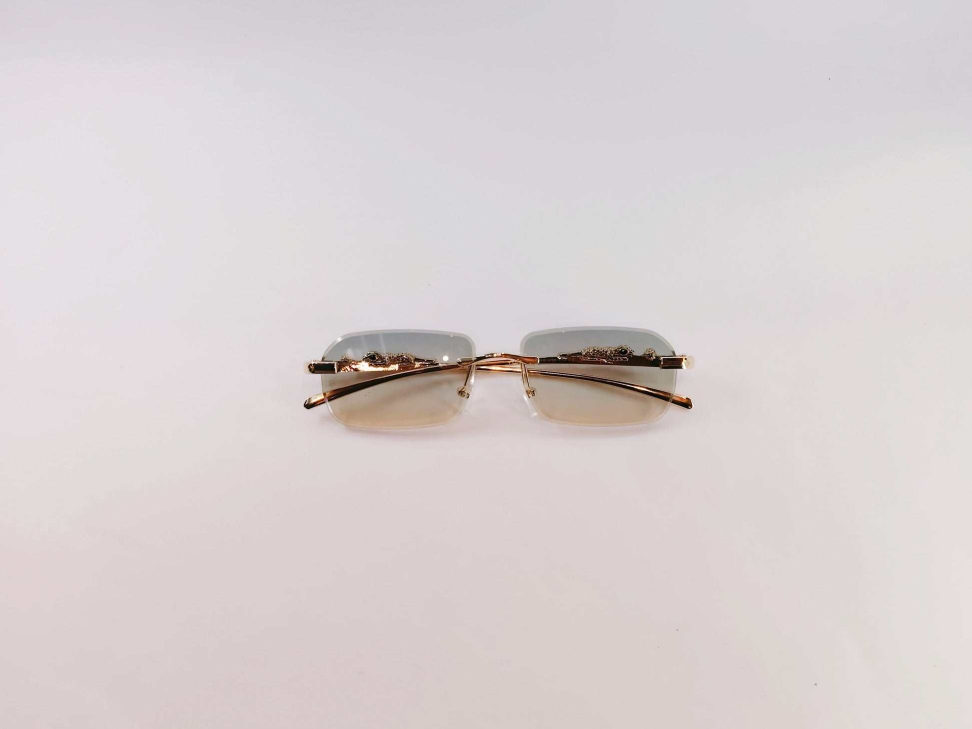 iDom Sunglasses Rimless Sunglasses Rectangle Shape For Men & Women YT1021