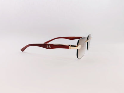 iDom Sunglasses Rimless Sunglasses Rectangle Shape For Men YT1029