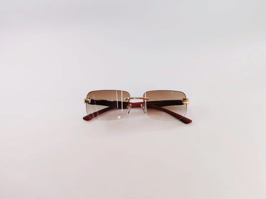 iDom Sunglasses Rimless Sunglasses Rectangle Shape For Men YT1029