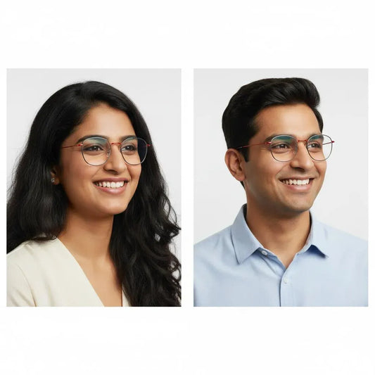 INTENSE FOCUS Eyeglasses Intense Focus Full Rim Pento Round Specs For Men & Women 953604