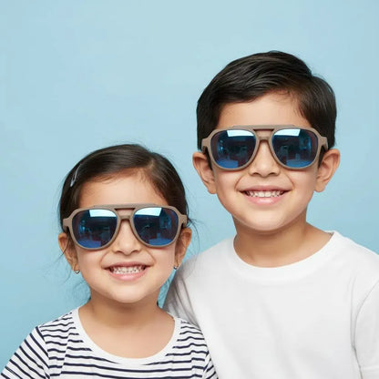 INTENSE FOCUS Sunglasses INTENSE FOCUS Full Frame Aviator Sunglasses For Kids MK042C17
