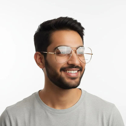 Jerry Rodgers Eyeglasses Jerry Rodgers Full Frame Aviator Specs For Men 240272