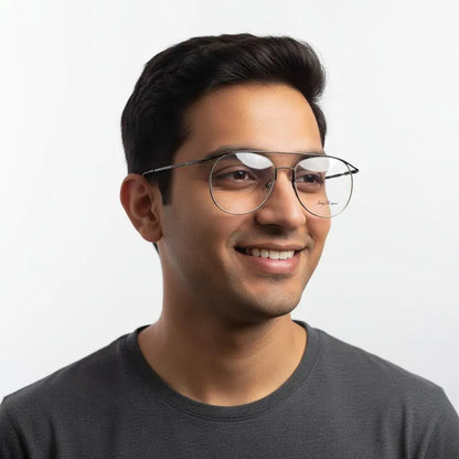 Jerry Rodgers Eyeglasses Jerry Rodgers Full Frame Aviator Specs For Men 343149