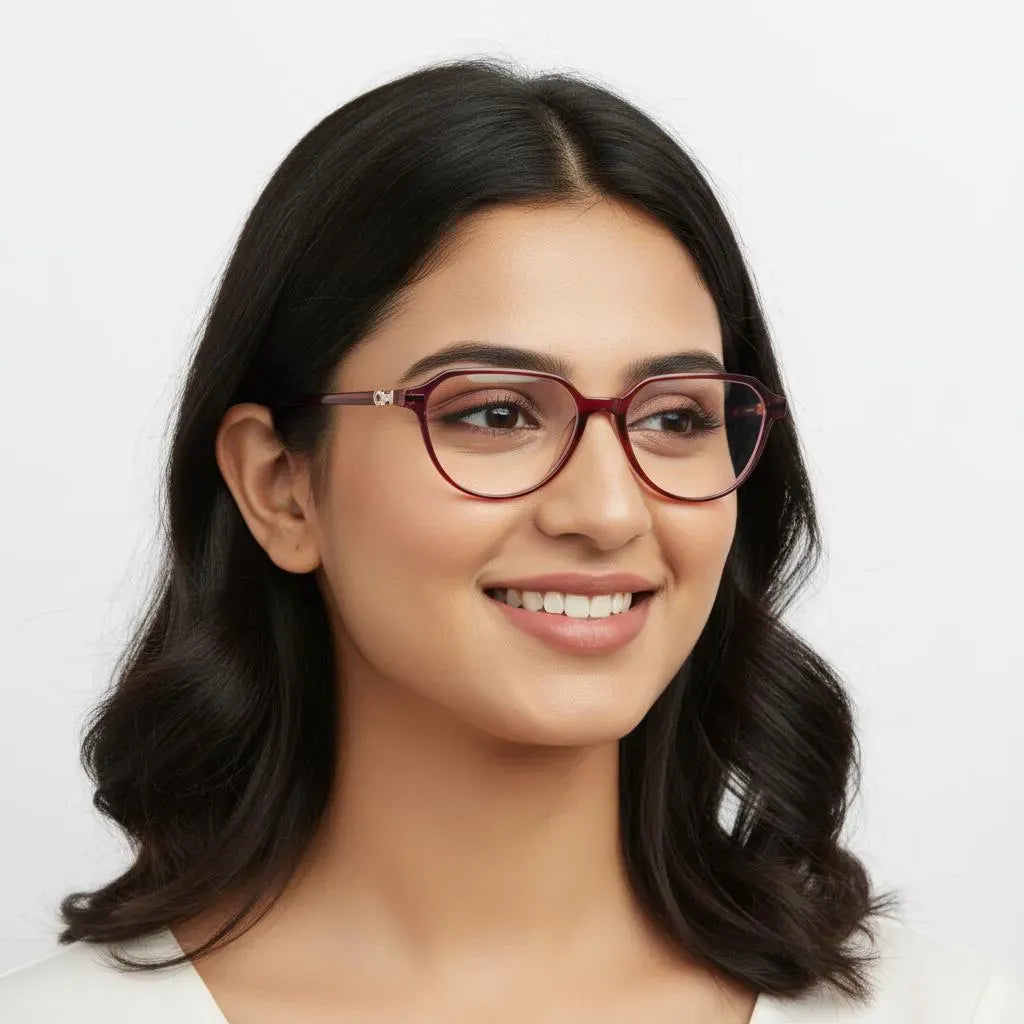 Jerry Rodgers Eyeglasses Jerry Rodgers Full Frame Cat-Eye Specs For Women G6023C3