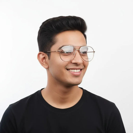 Jerry Rodgers Eyeglasses Jerry Rodgers Half Frame Aviator Specs For Men 171406