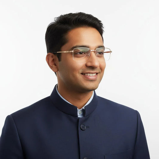 Jerry Rodgers Eyeglasses Jerry Rodgers Half Rim Rectangle Specs For Men 298687