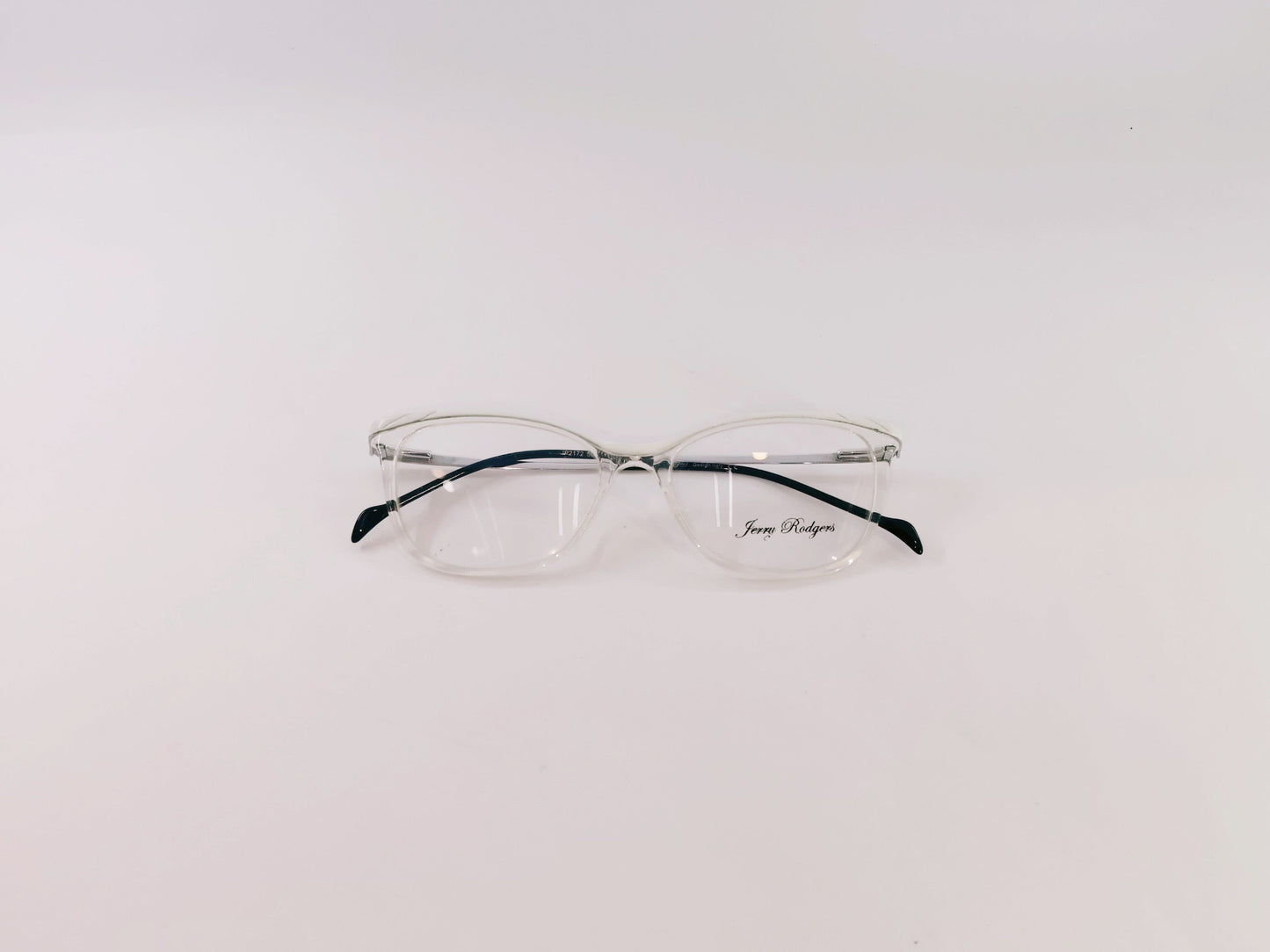 Jerry Rodgers Eyeglasses Jerry Rodgers Transparent White Frame Cat-Eye Shape For Women 123135