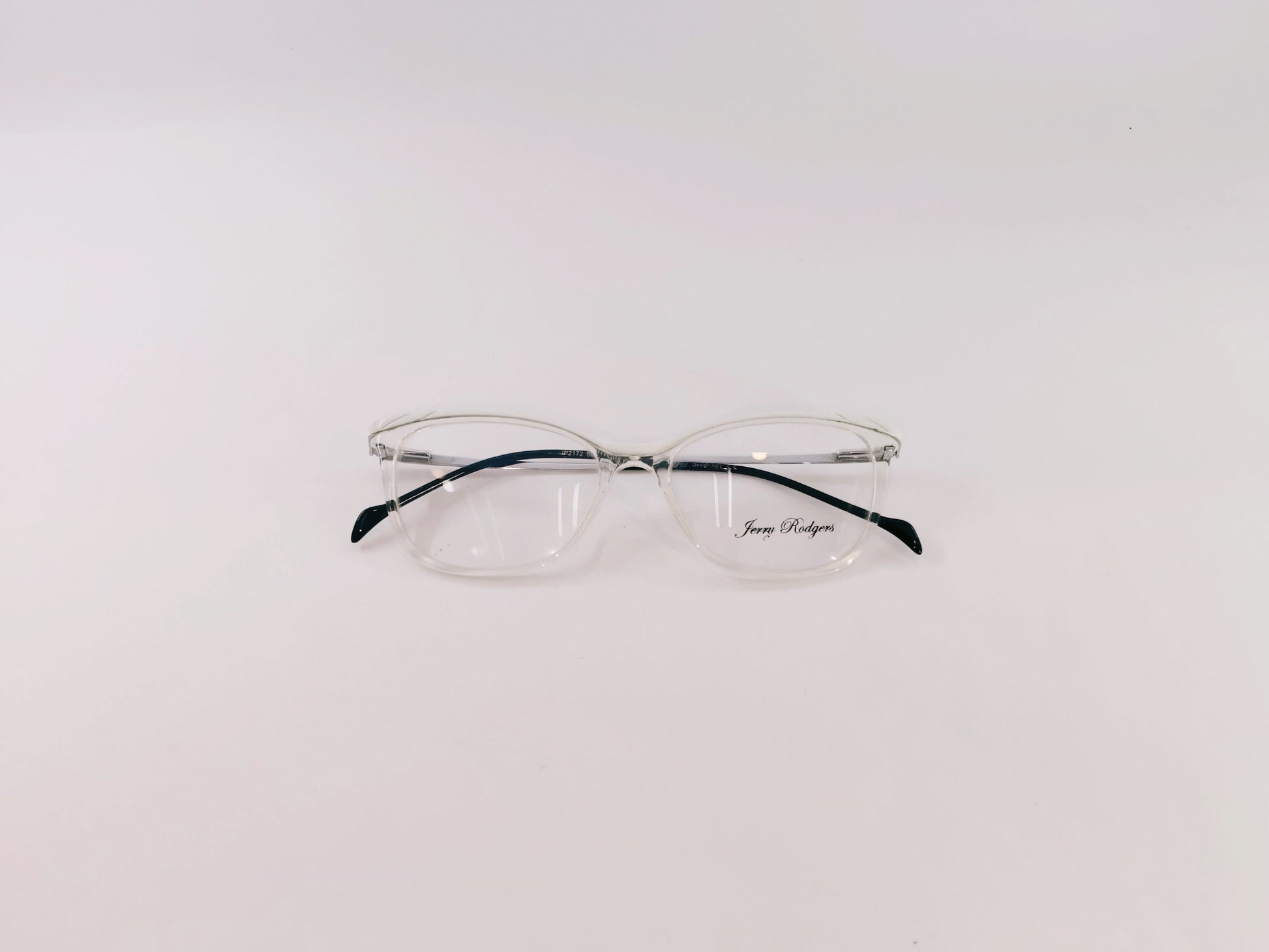 Jerry Rodgers Eyeglasses Jerry Rodgers Transparent White Frame Cat-Eye Shape For Women 123135