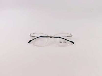 Jerry Rodgers Eyeglasses Jerry Rodgers Transparent White Frame Cat-Eye Shape For Women 123135