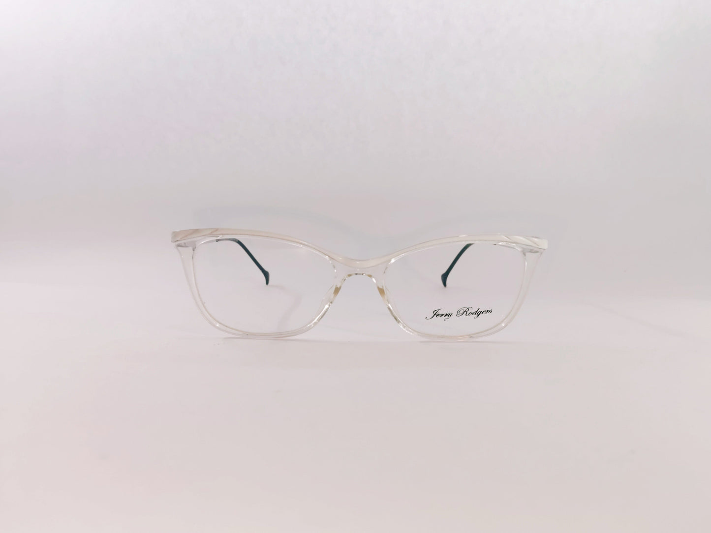 Jerry Rodgers Eyeglasses Jerry Rodgers Transparent White Frame Cat-Eye Shape For Women 123135