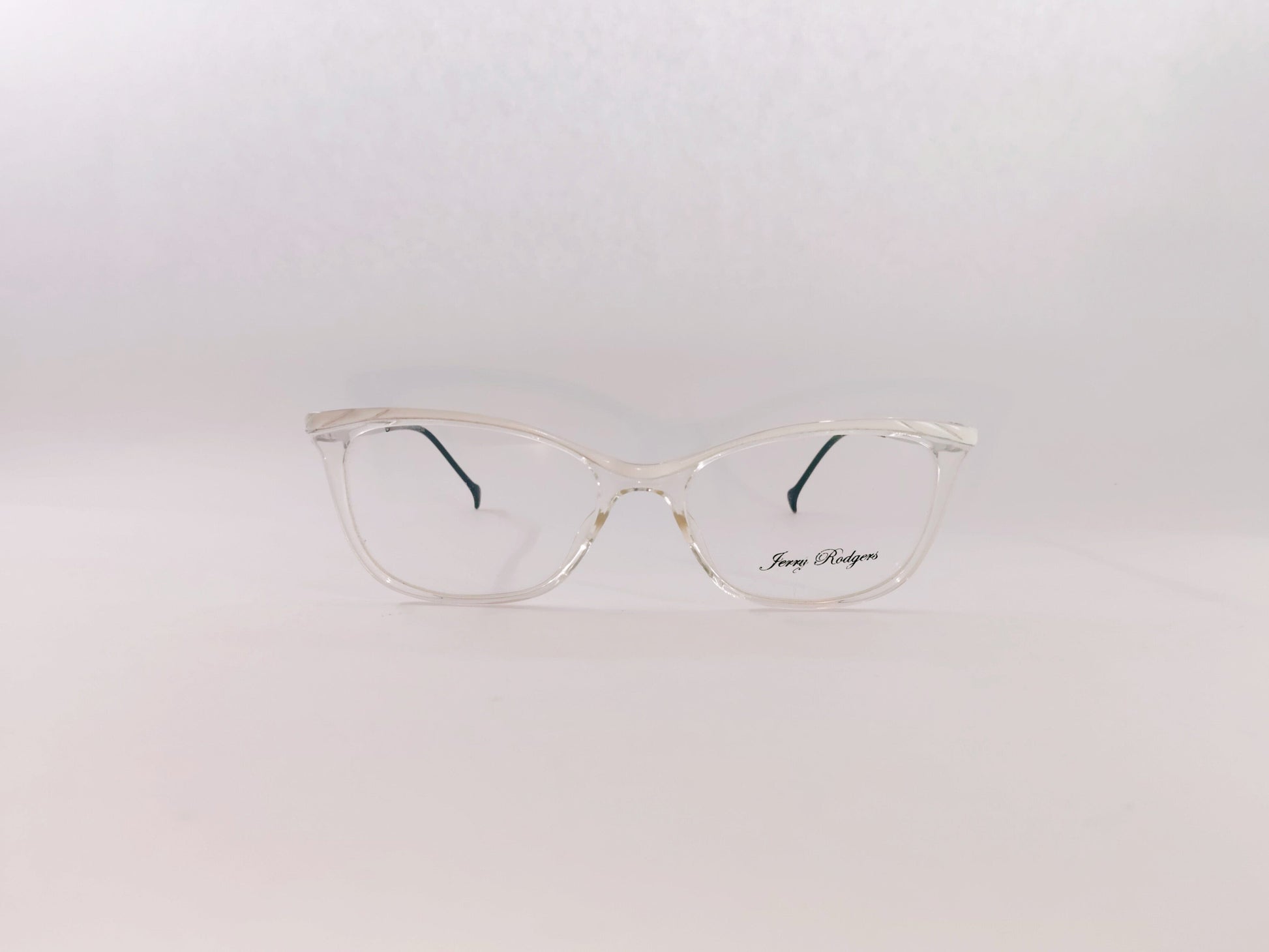Jerry Rodgers Eyeglasses Jerry Rodgers Transparent White Frame Cat-Eye Shape For Women 123135