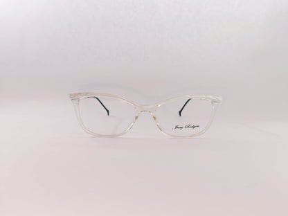 Jerry Rodgers Eyeglasses Jerry Rodgers Transparent White Frame Cat-Eye Shape For Women 123135