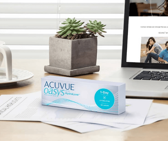 Johnson & Johnson Contact Lenses Johnson & Johnson (J&J) Acuvue Oasys 1-Day with Hydraluxe Technology >> Spherical << Daily Disposable Contact Lenses