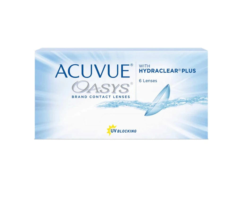 Johnson & Johnson Contact Lenses Johnson & Johnson (J&J) Acuvue Oasys with Hydraclear Plus >> Spherical << 2 Weeks Disposable Contact Lenses