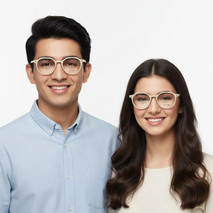 OPIUM Eyeglasses Opium Full Rim Pento Shape Specs Wear For Men & Women 038710