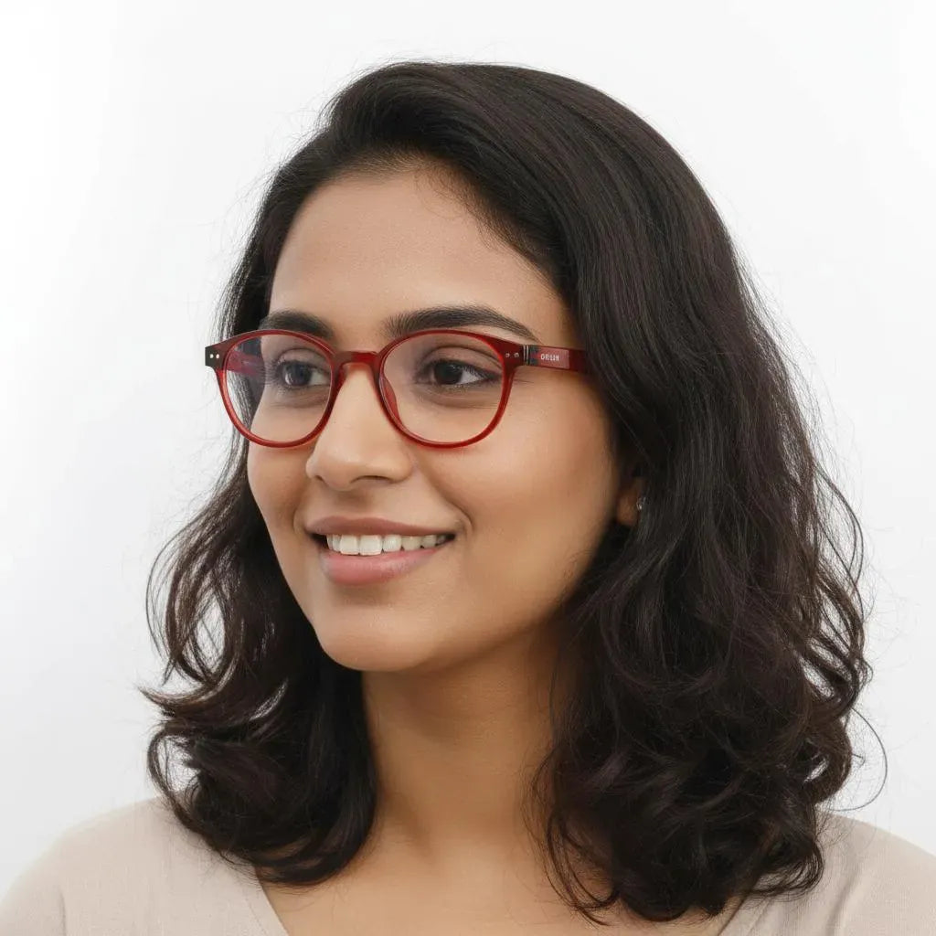 OPIUM Eyeglasses OPIUM Round Full Frame Specs For Women 56851