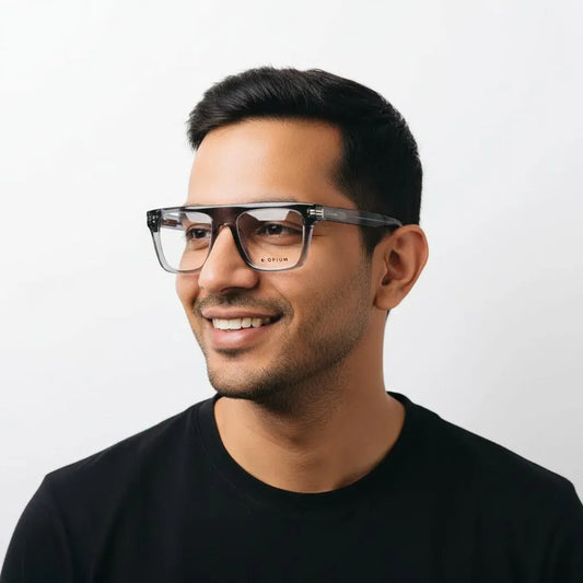 OPIUM Eyeglasses OPIUM Square Full Frame Specs For Men 056783