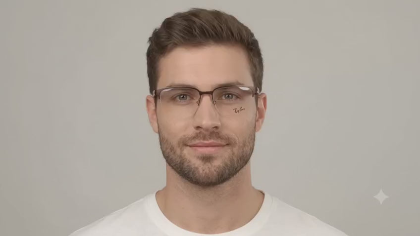 Ray-Ban Half Frame Rectangle For Men