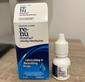 RENU Contact lens Solution re~nu (RENU) MultiPlus® Lubricating & Rewetting Drops