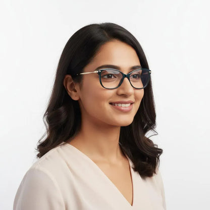 Tommy Hilfiger Eyeglasses Tommy Hilfiger Full Frame Cat-Eye Specs For Women 261475