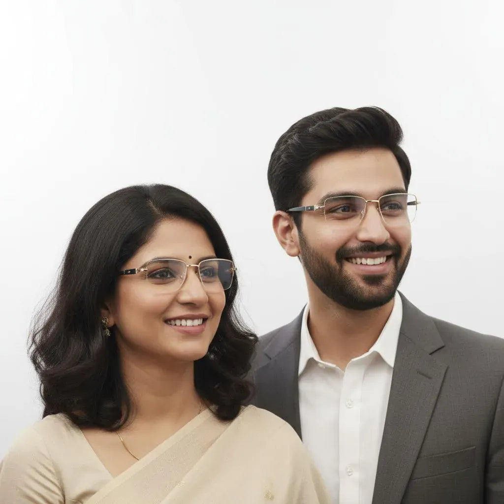 Tommy Hilfiger Eyeglasses Tommy Hilfiger Half Frame Rectangle Shape For Men & Women 126757