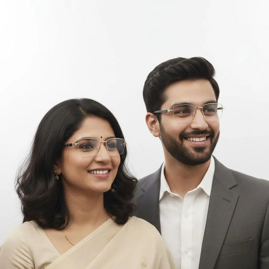 Tommy Hilfiger Eyeglasses Tommy Hilfiger Half Frame Rectangle Shape For Men & Women 126757