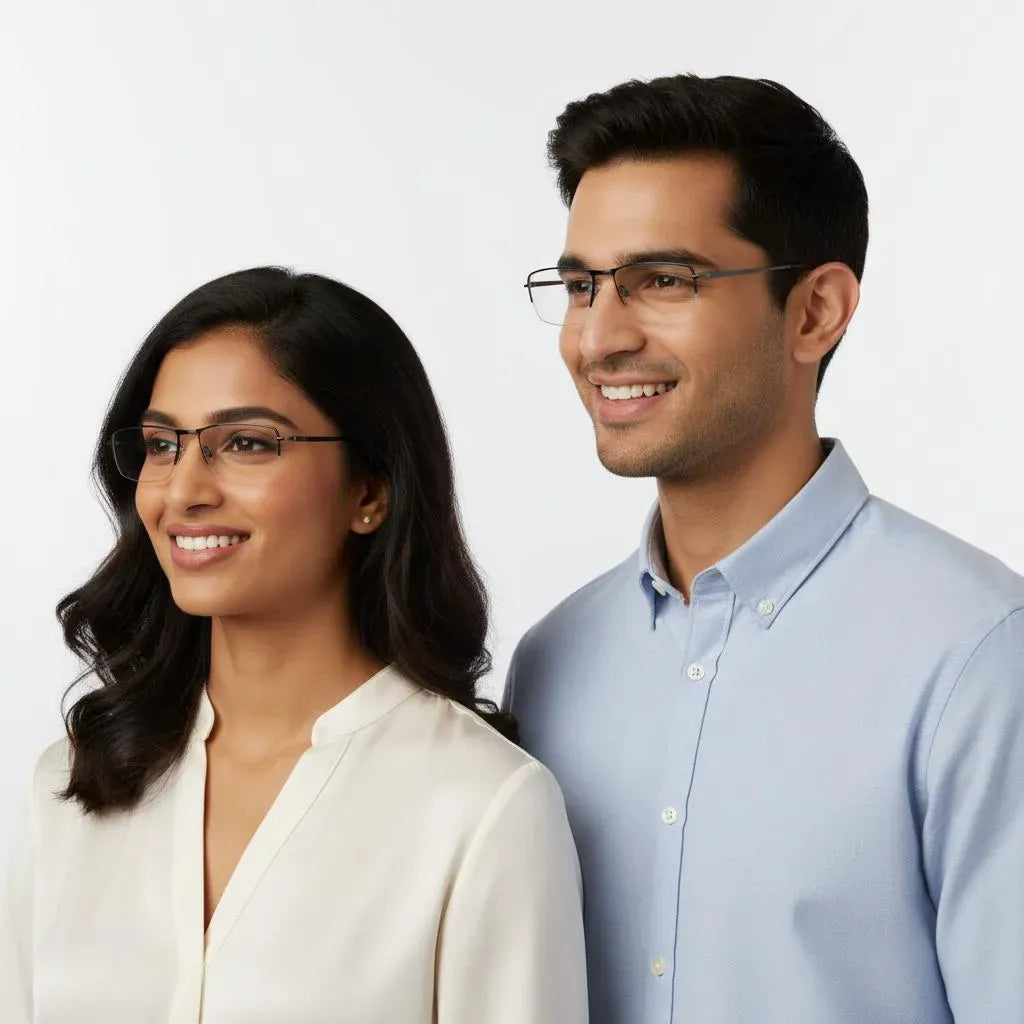 Tommy Hilfiger Eyeglasses Tommy Hilfiger Half Rim Frame for Men & Women 143537