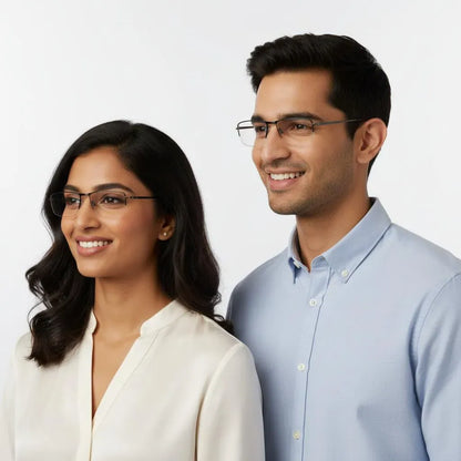 Tommy Hilfiger Eyeglasses Tommy Hilfiger Half Rim Frame for Men & Women 143537